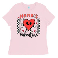 Bubblegum Pink mama's valentine Ladies Tee - MaliasSmallBusiness