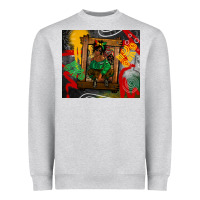 Heather Grey juneteenth black woman fashion girl Heavyweight Sweatshirt - CowGirlArtShop