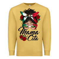 Antique Gold mexican mamacita messy bun Premium Sweatshirt - BundleAndBundleShop