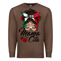 Chestnut mexican mamacita messy bun Premium Sweatshirt - BundleAndBundleShop