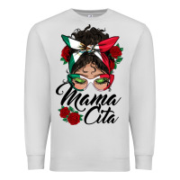 Dove Grey mexican mamacita messy bun Premium Sweatshirt - BundleAndBundleShop