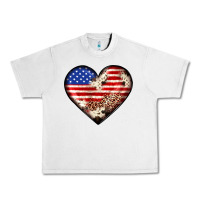 Lunar Rock western usa flag heart Urban Heavy Tee - JahusDesignShop