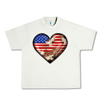 Pistachio western usa flag heart Urban Heavy Tee - JahusDesignShop