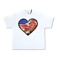 White western usa flag heart Urban Heavy Tee - JahusDesignShop