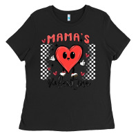 Black mama's valentine Ladies Tee - MaliasSmallBusiness