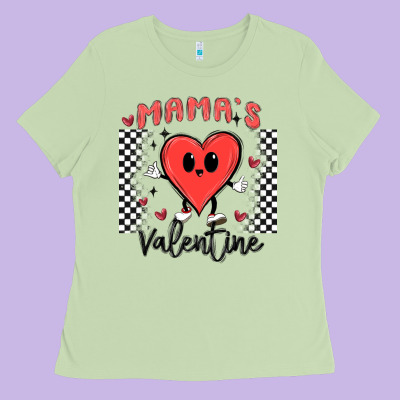 Mama's Valentine Ladies Tee Designed By Maliassmallbusiness