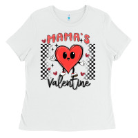 White mama's valentine Ladies Tee - MaliasSmallBusiness