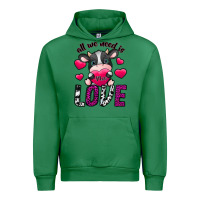 Emerald All We Need İs Moo Love Urban Hoodie - SublimationCraftShop