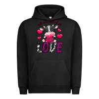 Pigment Black All We Need İs Moo Love Urban Hoodie - SublimationCraftShop