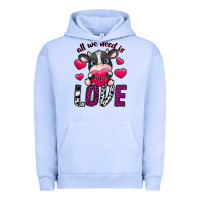 Pigment Grape Ice All We Need İs Moo Love Urban Hoodie - SublimationCraftShop