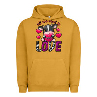 Pigment Peanut Butter All We Need İs Moo Love Urban Hoodie - SublimationCraftShop