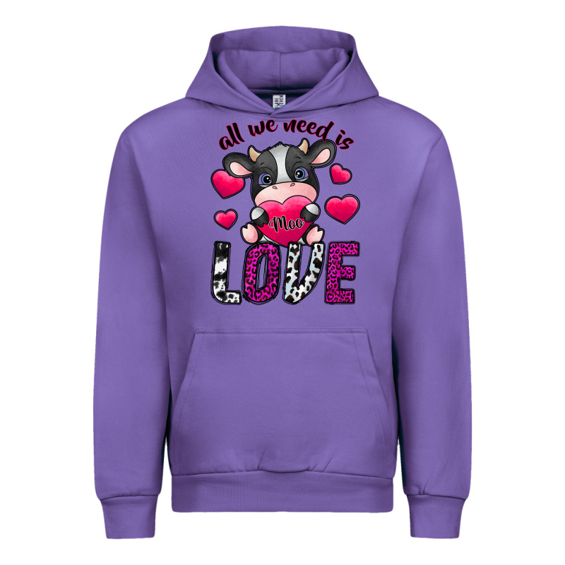 All We Need İs Moo Love Urban Hoodie by SublimationCraftShop | Teevron