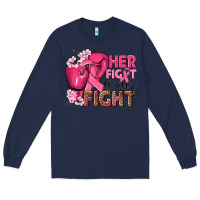 Navy her fight is our fight Long Sleeve Tee - NancyCooperArtShop
