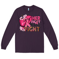 Plum her fight is our fight Long Sleeve Tee - NancyCooperArtShop