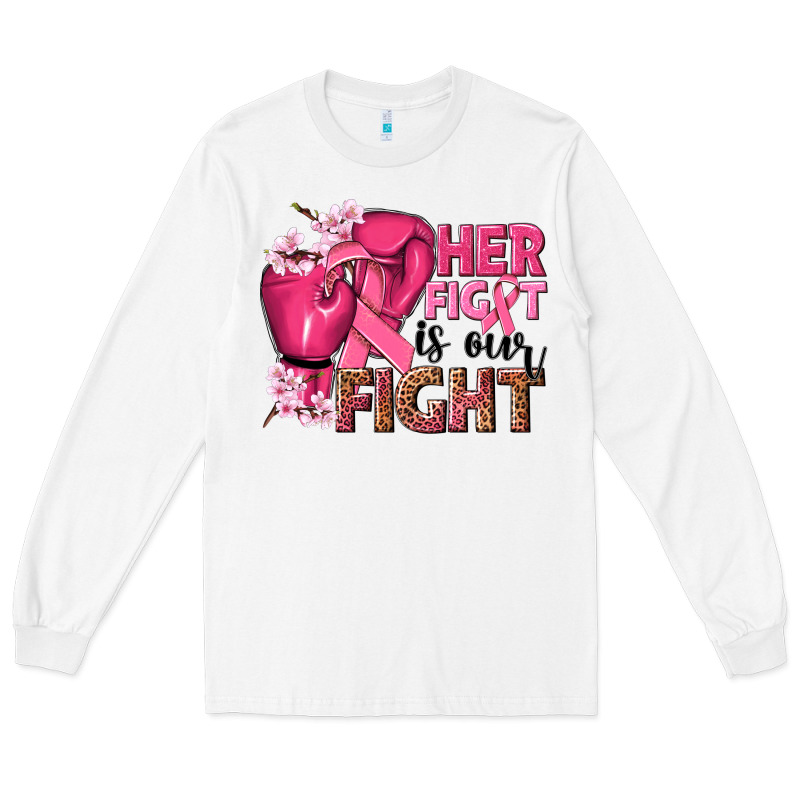 Her Fight Is Our Fight Long Sleeve Tee by NancyCooperArtShop | Teevron