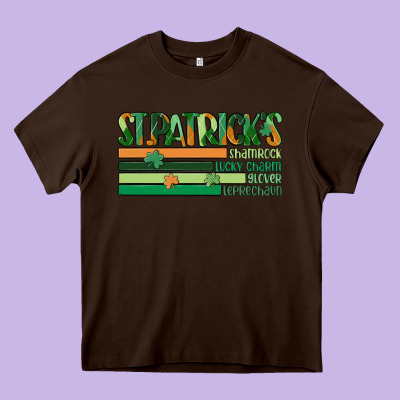 St. Patrick's Day Heavy Core Tee Designed By Maliassmallbusiness