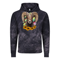 Cloud Black Bighorn Sheep Vintage Hoodie - RanaPortraitStore