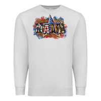 Dove Grey patriotic mama Premium Sweatshirt - BundleAndBundleShop