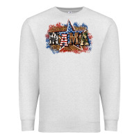 Oatmeal Heather patriotic mama Premium Sweatshirt - BundleAndBundleShop