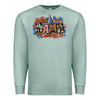 Seafoam patriotic mama Premium Sweatshirt - BundleAndBundleShop