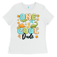 White one cool dude Ladies Tee - MaliasSmallBusiness
