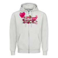 Dove Grey Cupid can suck it Valentine's Day Zipper Hoodie - FaDigitalArtStudio