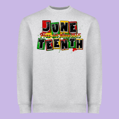 Juneteenth Freeish Since 1865 Heavyweight Sweatshirt Designed By Cowgirlartshop