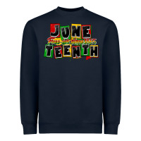 Navy juneteenth freeish since 1865 Heavyweight Sweatshirt - CowGirlArtShop