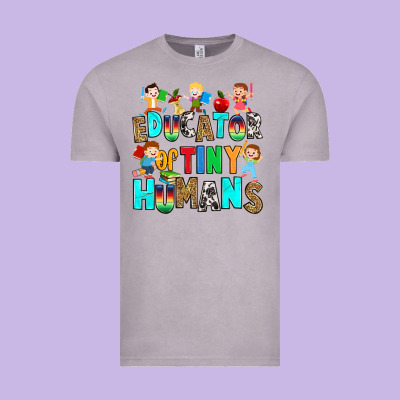 Educator Of Tiny Humans Vintage Tee Designed By Ranaportraitstore