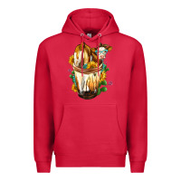 Cardinal Simmental Cow Bobba Cup Premium Hoodie - FaDigitalArtStudio