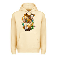 Pina Colada Simmental Cow Bobba Cup Premium Hoodie - FaDigitalArtStudio