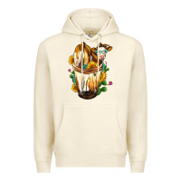 Sandshell Simmental Cow Bobba Cup Premium Hoodie - FaDigitalArtStudio