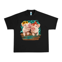 Black Cute Couple Pigs Urban Heavy Tee - Bettercallsaul