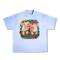 Grape Ice Cute Couple Pigs Urban Heavy Tee - Bettercallsaul
