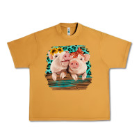 Peanut Butter Cute Couple Pigs Urban Heavy Tee - Bettercallsaul