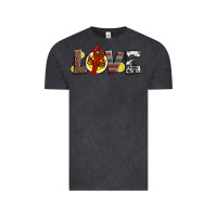 Vintage Black love crawfish western mardi gras Vintage Tee - Jasminsmagicworld