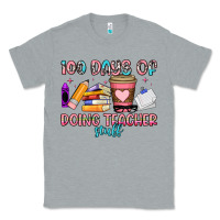 Heather Grey 100 days of doing teacher stuff Classic Tee - Artiststas