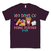 Plum 100 days of doing teacher stuff Classic Tee - Artiststas