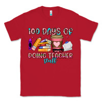 Red 100 days of doing teacher stuff Classic Tee - Artiststas