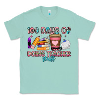 Seafoam 100 days of doing teacher stuff Classic Tee - Artiststas