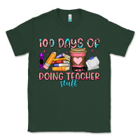 Sports Green 100 days of doing teacher stuff Classic Tee - Artiststas