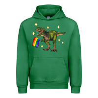 Emerald lgbtq+  t rex Urban Hoodie - Artiststas