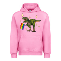 Fuchsia Pink lgbtq+  t rex Urban Hoodie - Artiststas