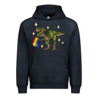 Navy lgbtq+  t rex Urban Hoodie - Artiststas