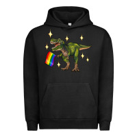 Pigment Black lgbtq+  t rex Urban Hoodie - Artiststas