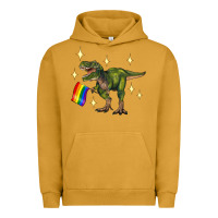 Pigment Peanut Butter lgbtq+  t rex Urban Hoodie - Artiststas
