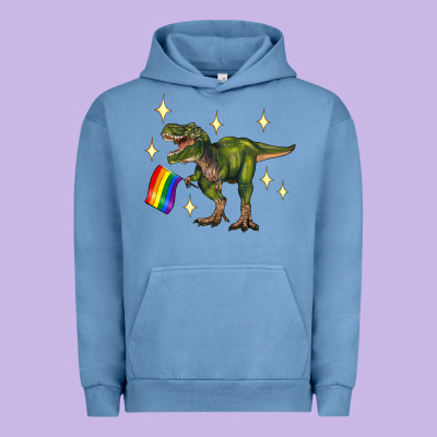Lgbtq+  T Rex Urban Hoodie Designed By Artiststas