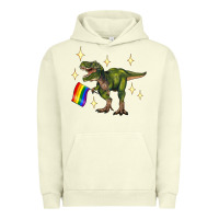 Pigment Pistachio lgbtq+  t rex Urban Hoodie - Artiststas