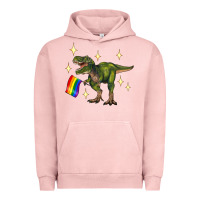 Pigment Salmon lgbtq+  t rex Urban Hoodie - Artiststas