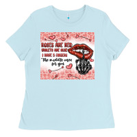 Baby Blue roses are red violets are blue i have 5  fingers t Ladies Tee - MaliasSmallBusiness